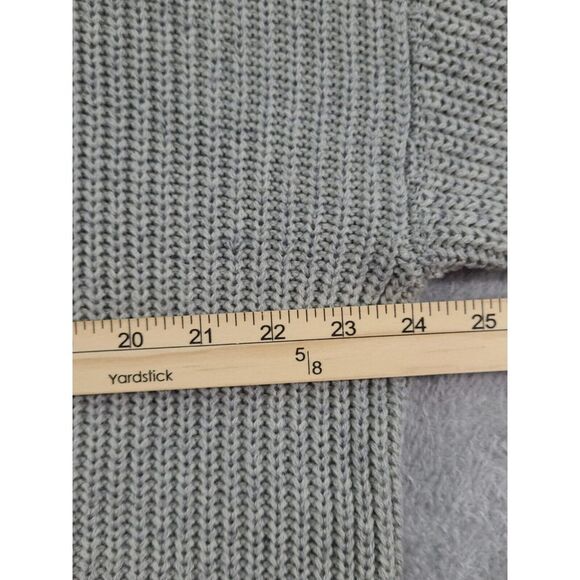 Sage the Label Women's Marled Grey Knit Twist Front Knit‎ Sweater Size M - Picture 4 of 7